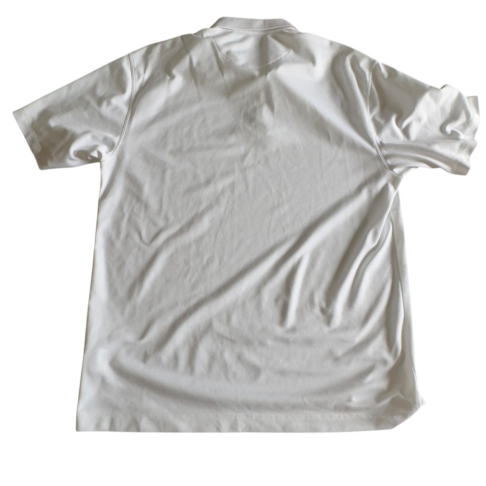 Nike‎ Golf Polo Shirt Mens XL White Excellent Nike Fit Dry Short Sleeve Logo